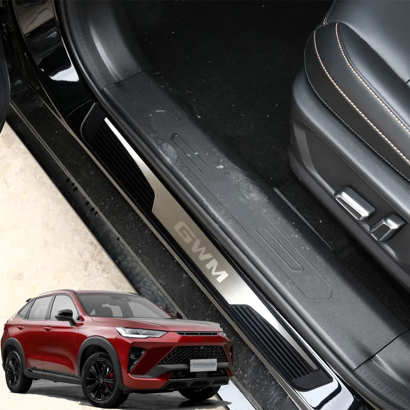 

Для GWM H6 GT PHEV 2025 2026, аксессуары, педаль порога, приветственная накладка, украшение, защита автомобиля, накладка, Стайлинг