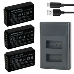 EL20 EL20a 1750mah Battery + Charger EN-EL20 EN-EL20a for Nikon Coolpix P1000 P950 1 J1 J2 J3 AW1 DL24-500 Camera
