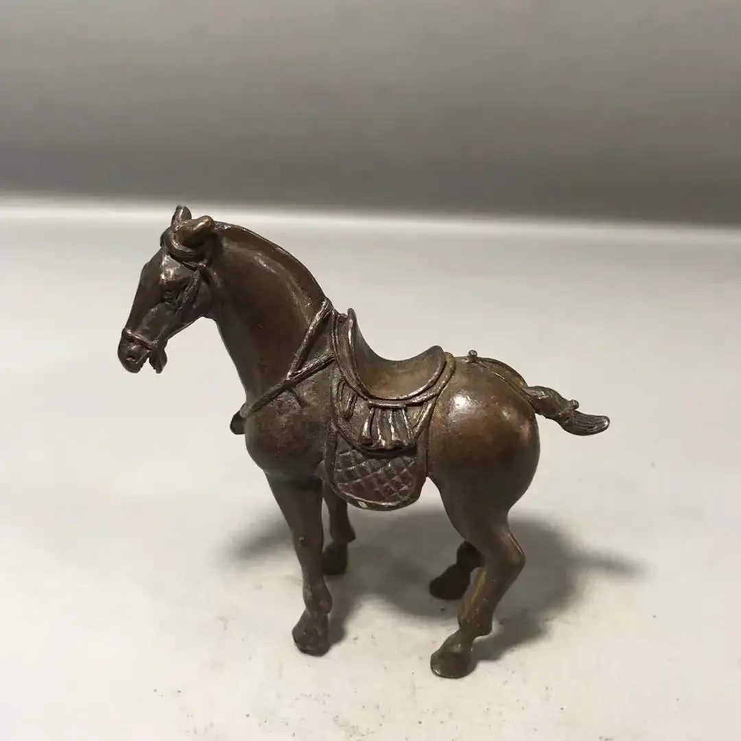 

icollection of old pulp coated bronze Tang horse sculpture statue