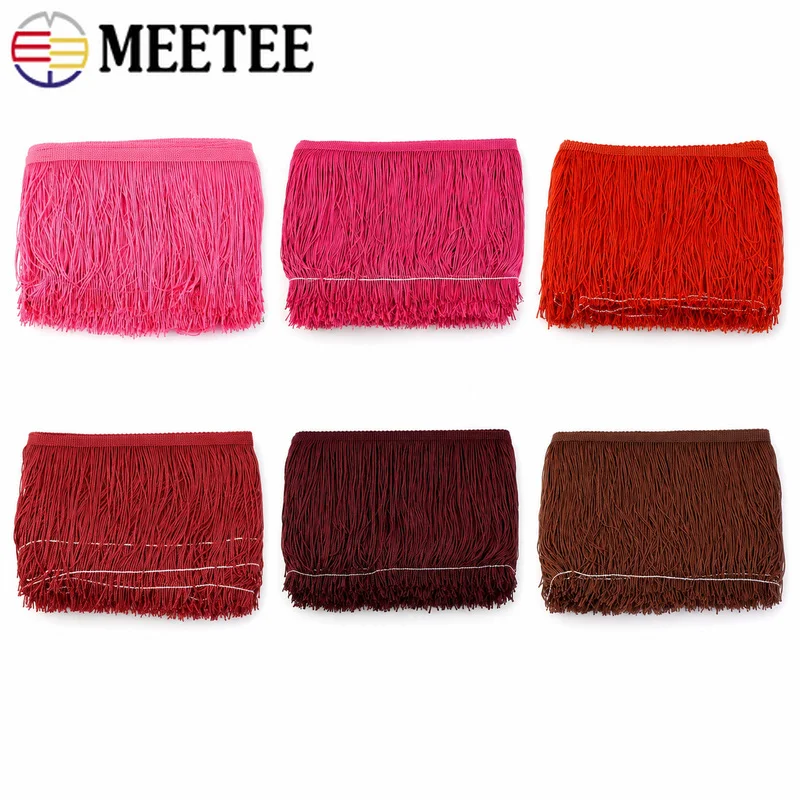 10-30cm Latin Dance Dresses Fringe Trim Ballroom Costumes Skirts Flowing Trimming DIY Sewing Garment Decoration Accessories