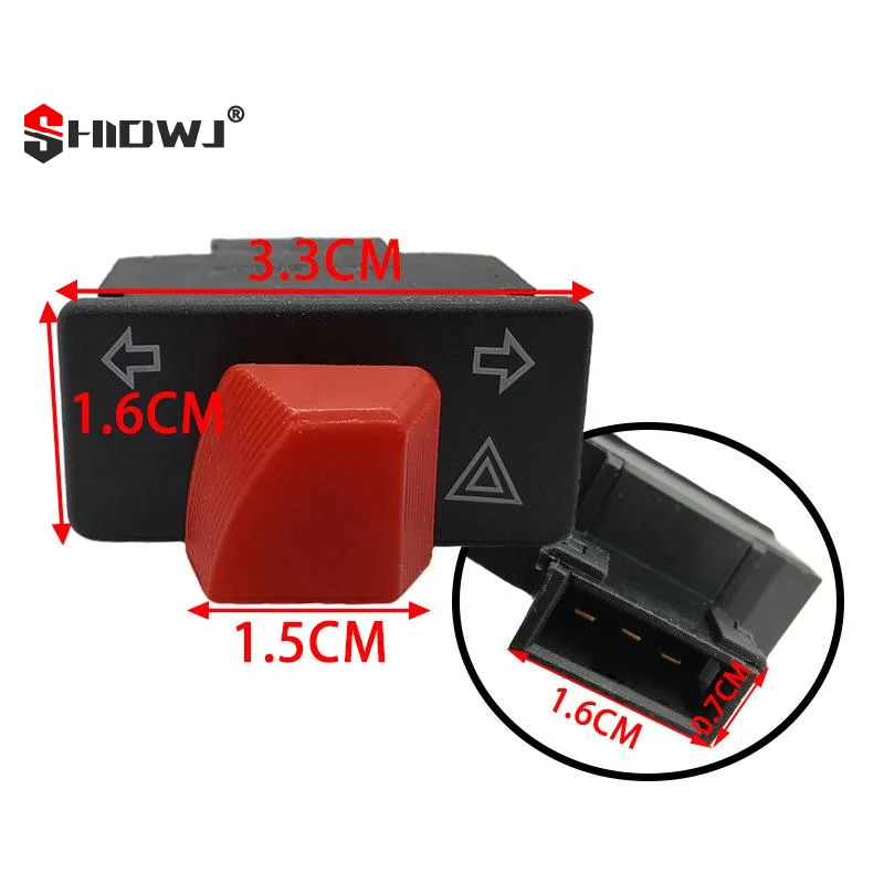 Turn Signal Starter Switch Button For Scooter For GY6 Switches For 50cc 125cc Single Switch Button Moped Scooter Motorcycle