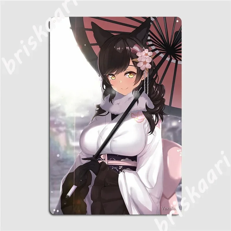 Azur Lane Atago Metal Signs Plates Living Room Designing pub Tin sign Posters