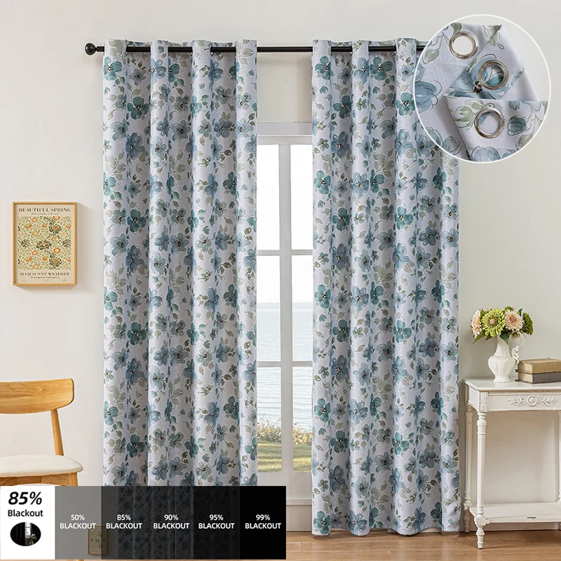 New 1pc High Shading Fruit Pattern Blackout Curtains Ideal for Living Room, Bedroom, Kitchen, Bathroom, Home Decor, Room Decor