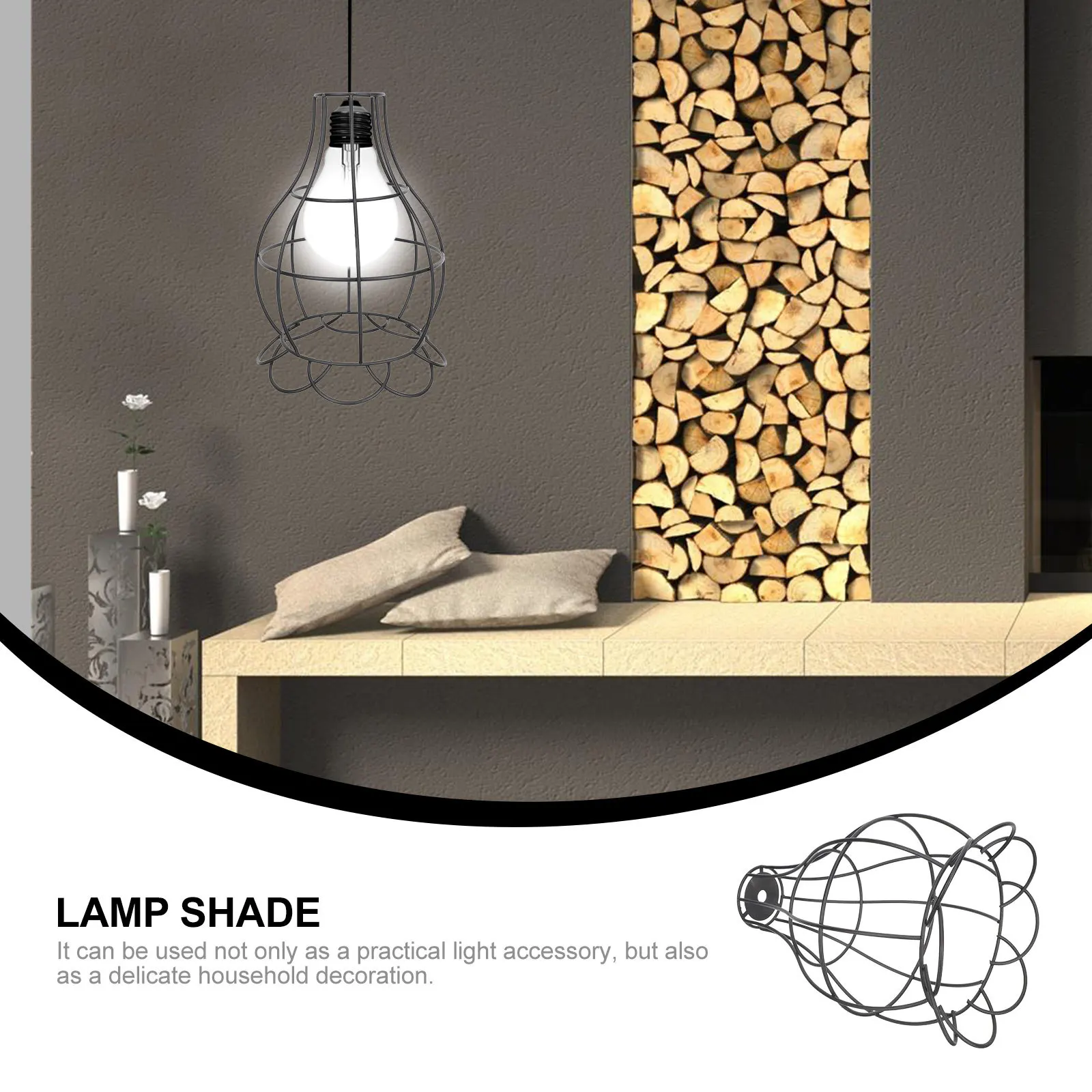 

Vintage Iron Art Lampshade Industrial Style Wall Light Shade Home Decor Ceiling Lamp Cover Retro Hollow Lamp Shade