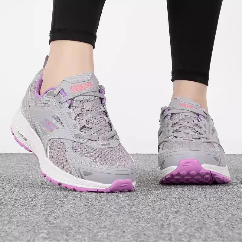 Skechers 여성용 통기성 메쉬 스니커즈, 캐주얼 러닝화, 쿠션 조깅화, 여름