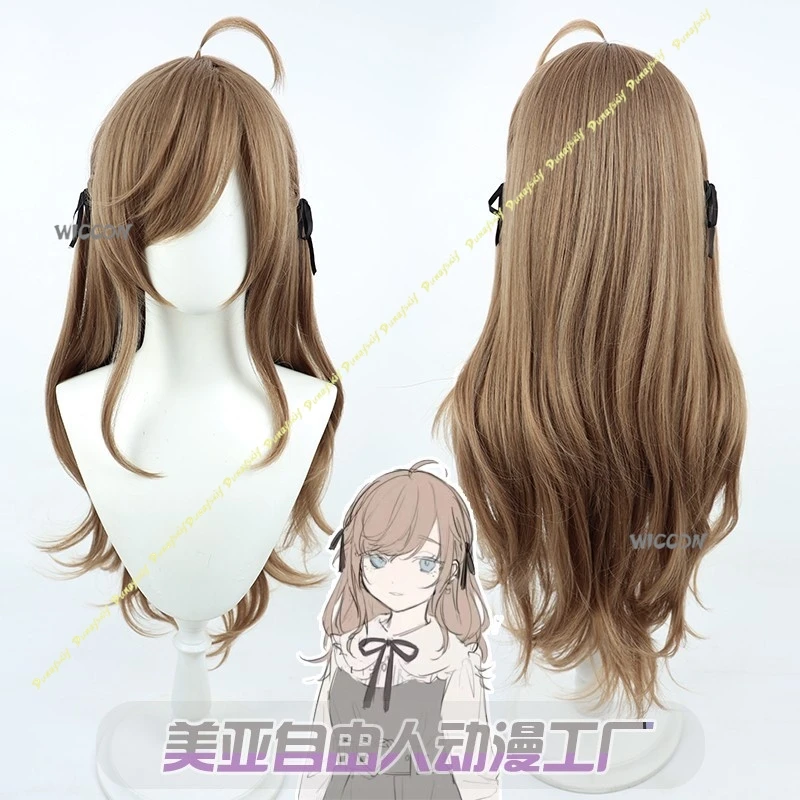 NIJISANJI أزياء تنكرية قاناي فستان خادمة لطيف أسود أبيض بأكمام طويلة ملحقات المئزر ربطة القفازات ربطة العنق عيد الميلاد والهالوين