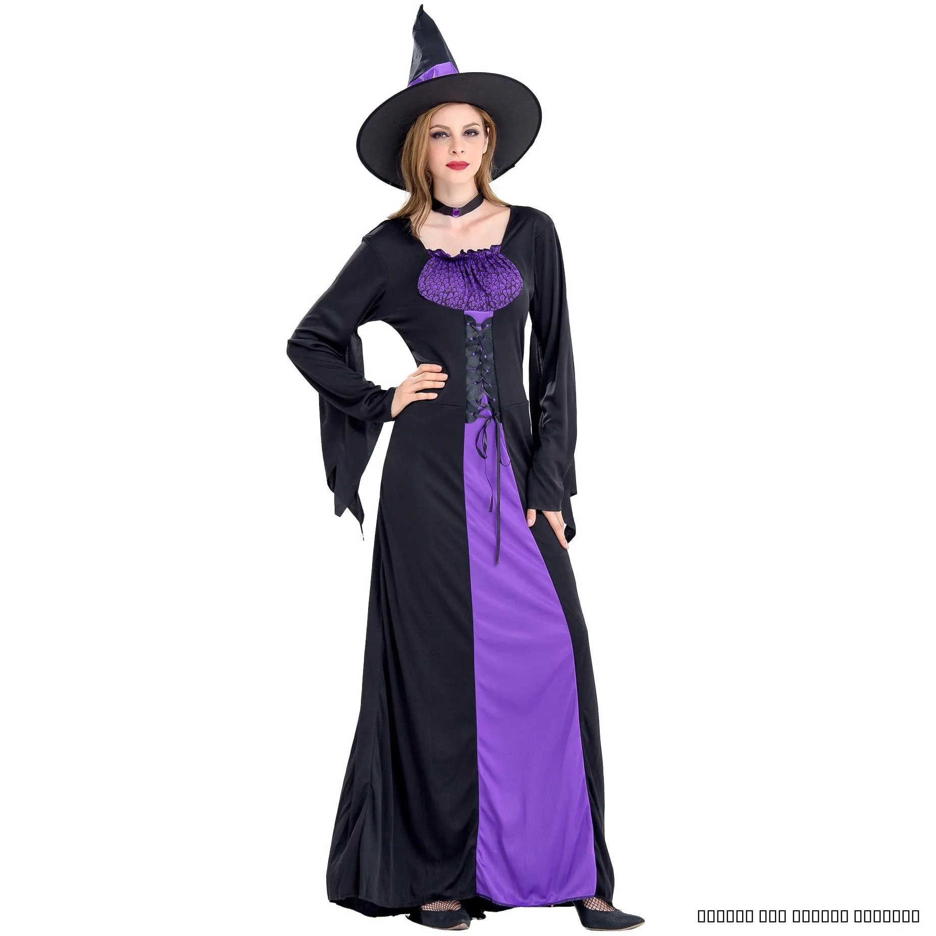 Gothic SXXL loween Witch Costume Lady's Outfit Masquerade Ball Performance orm Stage Costume Women's Faion