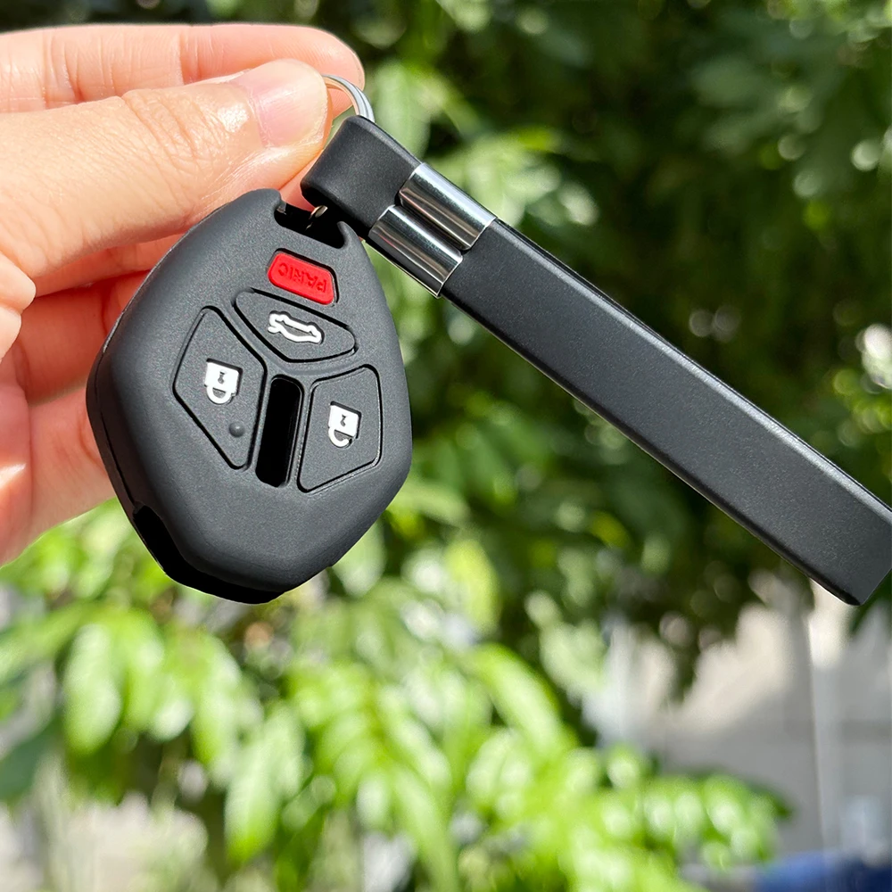 Funda de silicona para llave de coche Mitsubishi Lancer Evolution Galant Eclipse, funda para llavero remoto, protección para llave remota