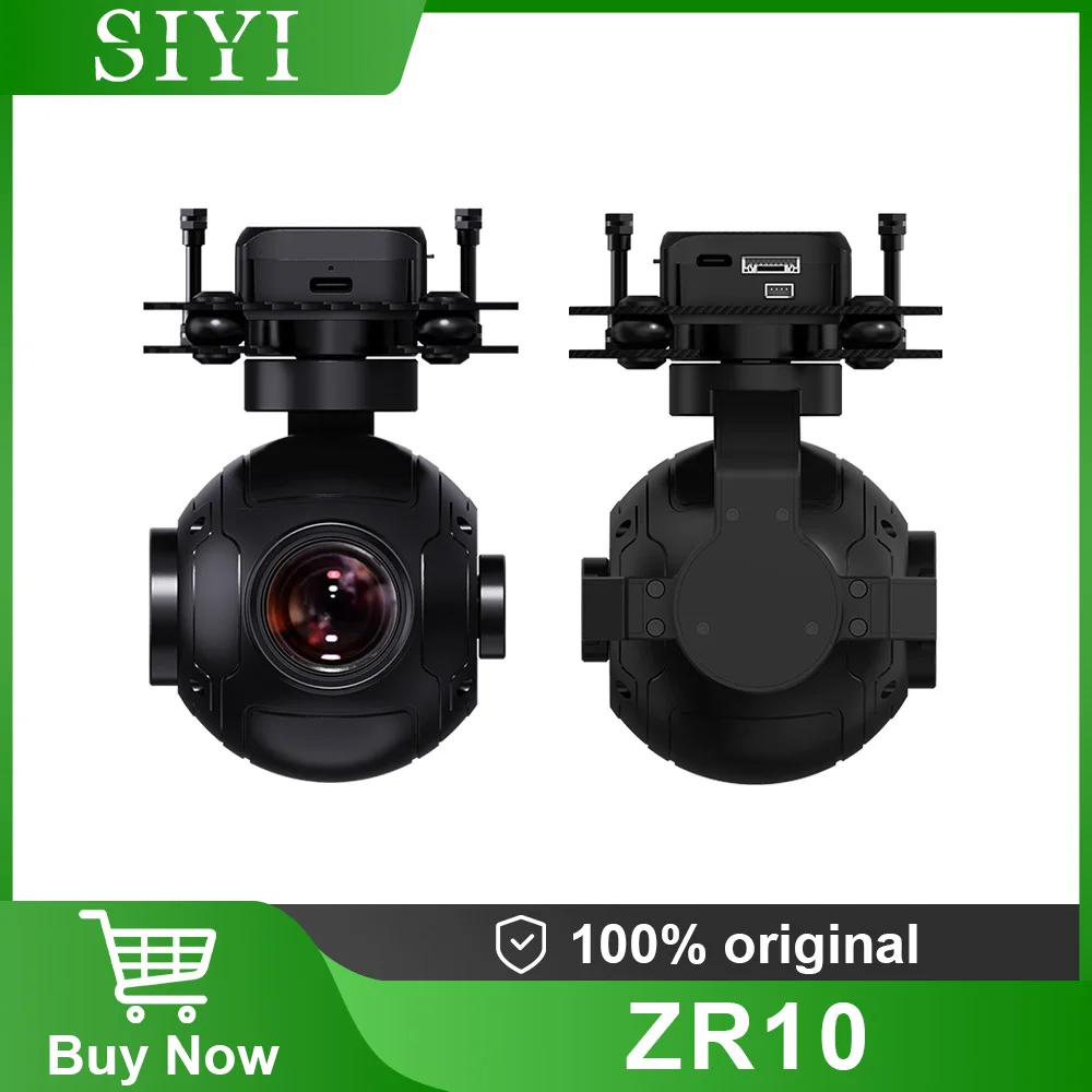 

SIYI ZR10 Карданная камера с оптическим зумом 2K 4MP QHD 30X Hybrid 10X 1/2.7" CMOS HDR 3-осевой стабилизатор БПЛА UGV USV Pod Payload