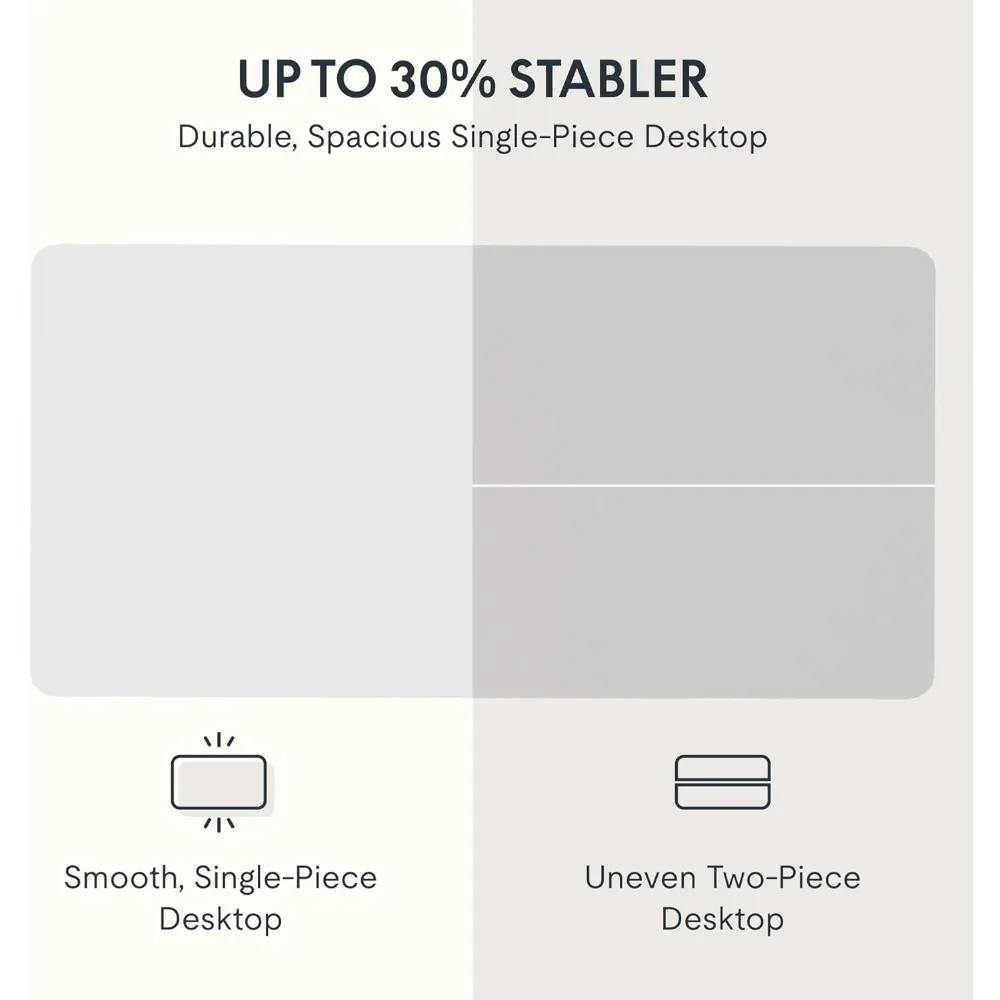 Scrivania elettrica in piedi regolabile in altezza 48x24 con morsetto multipla, gestione dei cavi per spazi di lavoro ergonomici