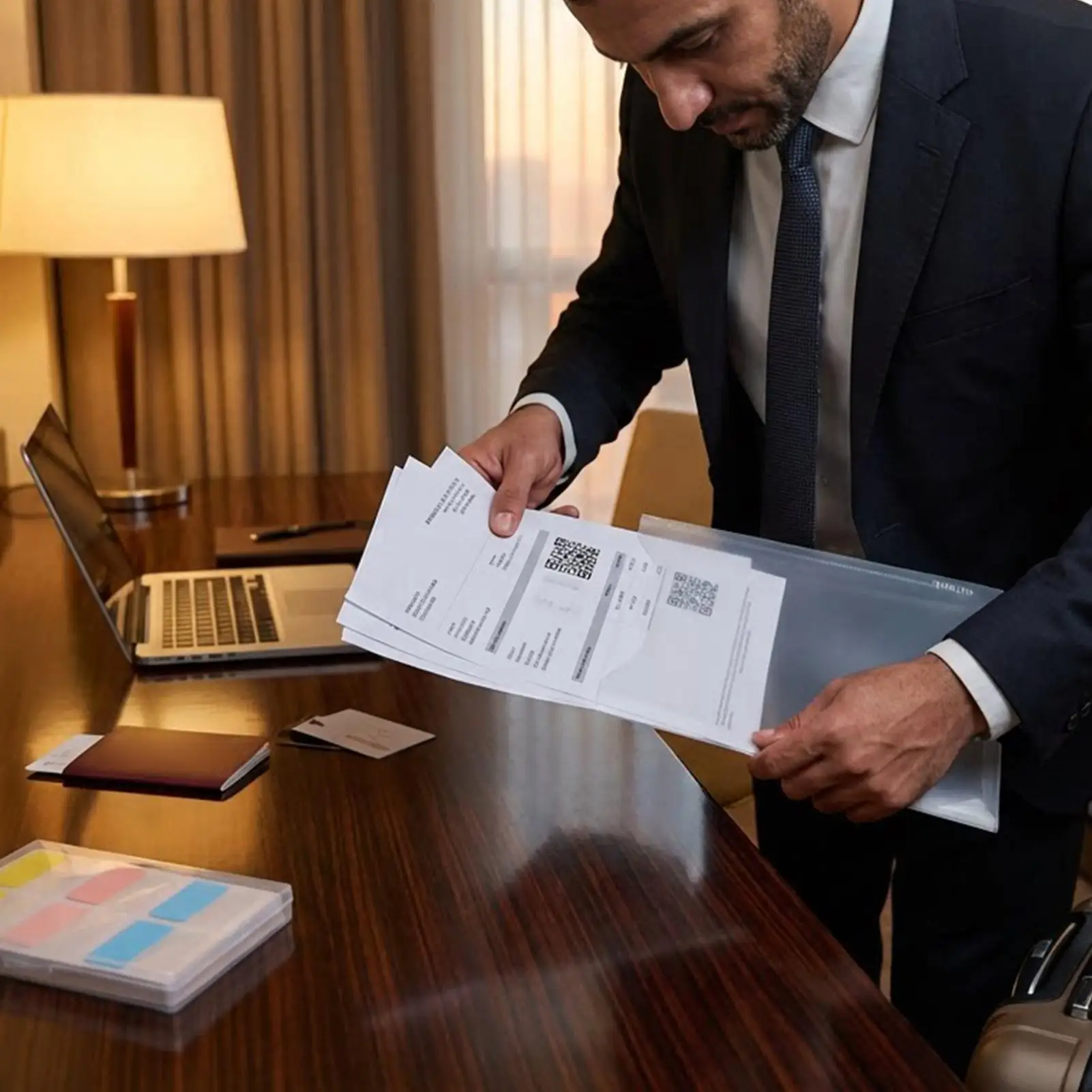 portadocumentos-transparente-30-piezas-bolsillo-para-papel-con-60-pestanas-adhesivas-carpeta-de-documentos-reutilizable-para-profesores-estudiantes-y-adultos