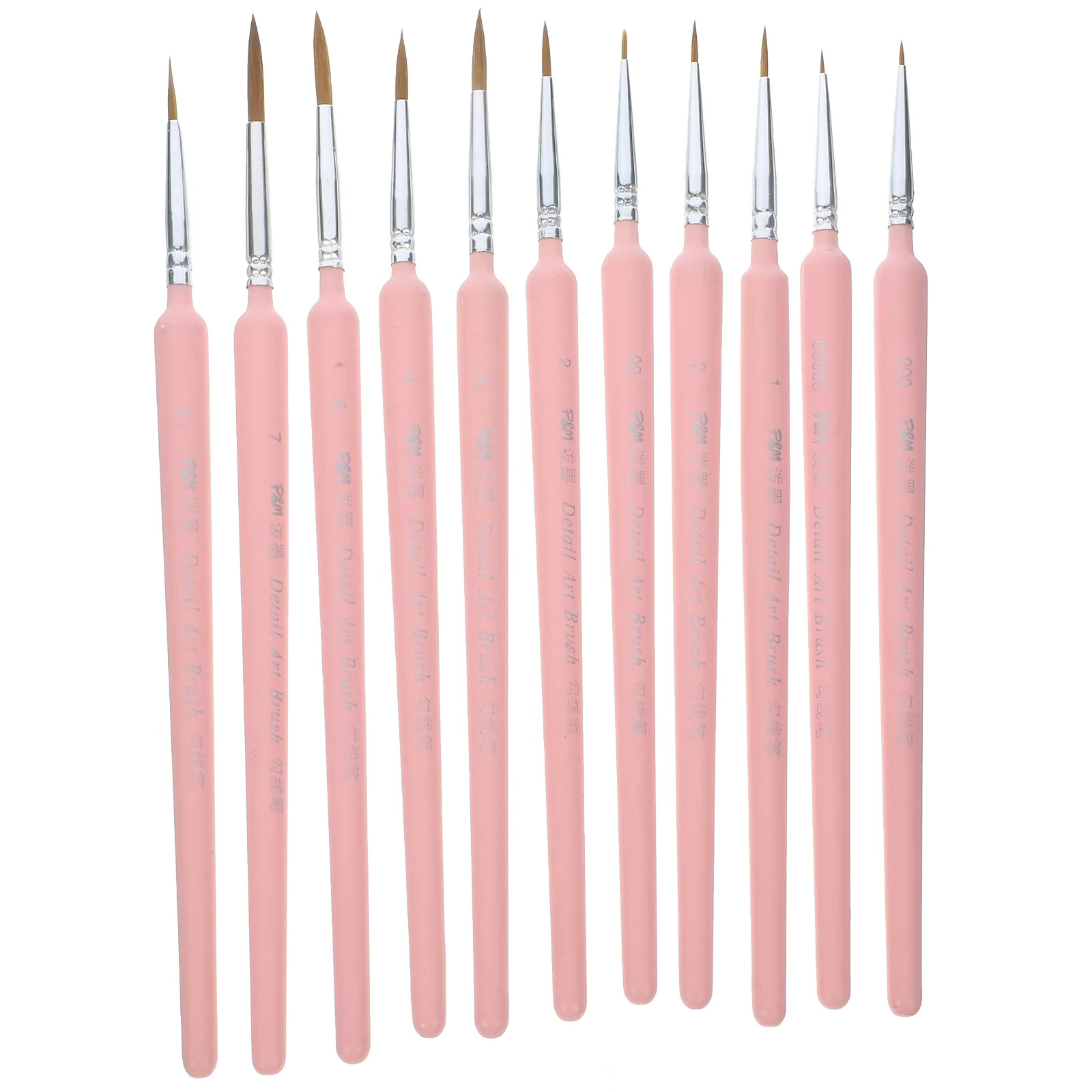 

11pcs Gouache Hook Pen Set Professional Oil Paint Brushes Artist Iron Detail Painting Fine Miniature Brush for Watercolor