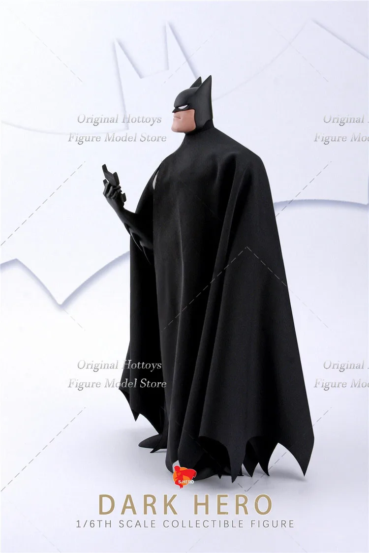 S-HERO SH005 1/6 Scale Male Soldier Animation Version Batman Full Set 12-inches Action Figure Model Fans Gifts Collection