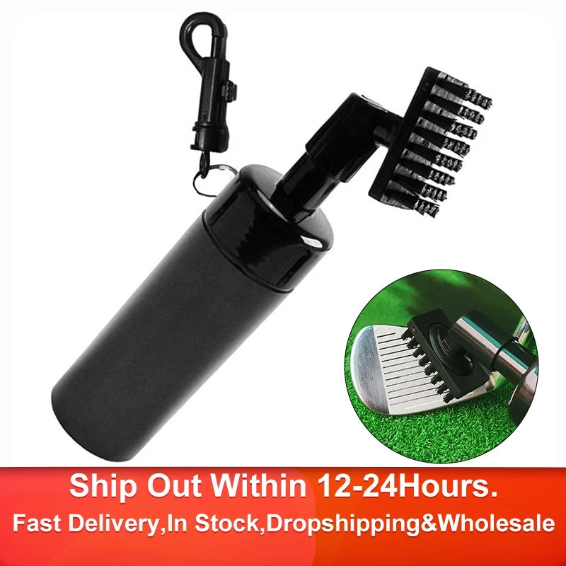 Golf Club Cleaner Leakproof Spray Brush With Handle For Golf Player Portable Golf Club Brushes With Press Type Bottle