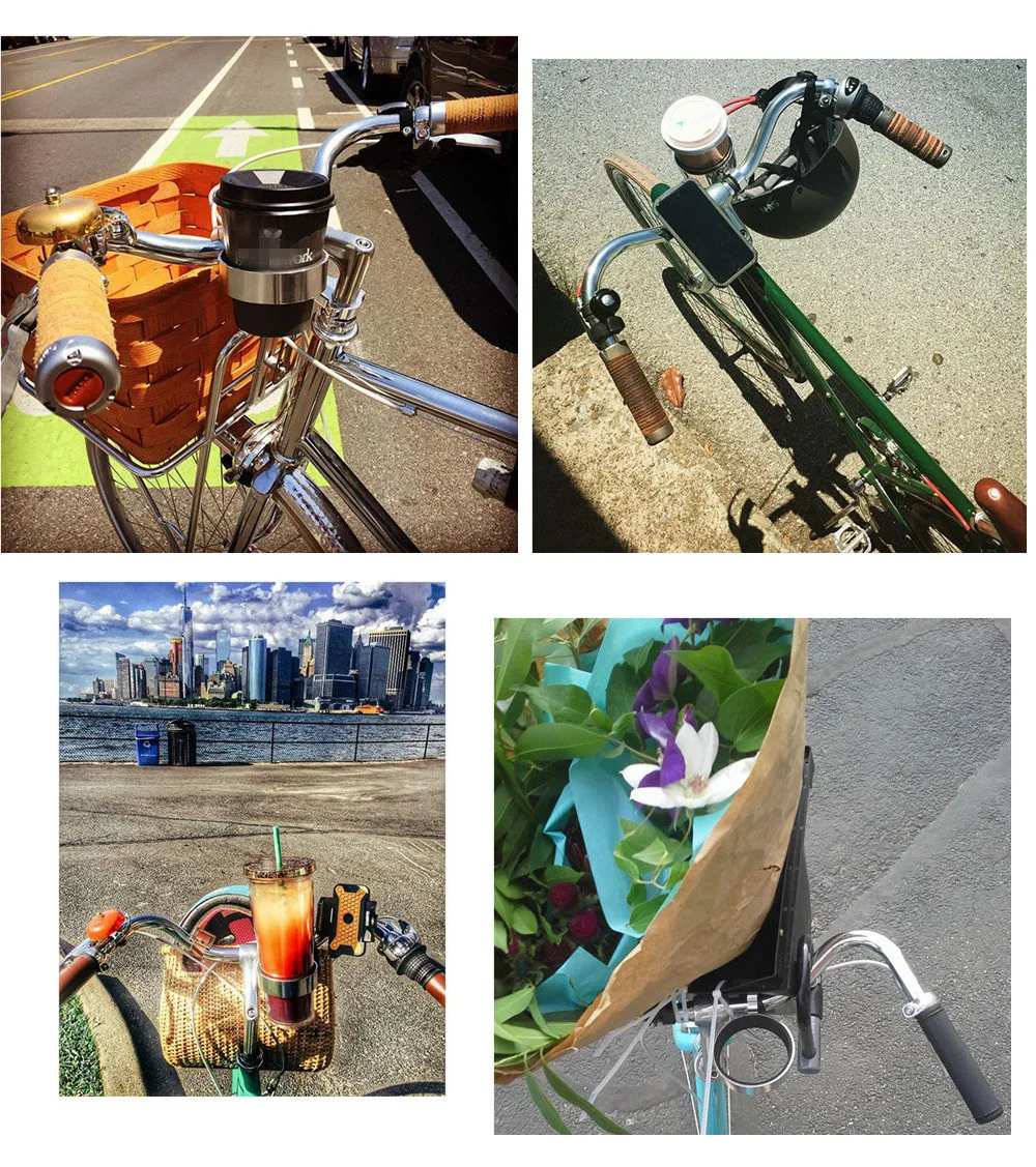 Outdoor Radfahren Aluminium Fahrrad Tasse Halter Fahrrad Kaffee Getränke Tassen Milch Tee Tassen Halter Lenker Halterung Ständer – Detail 12