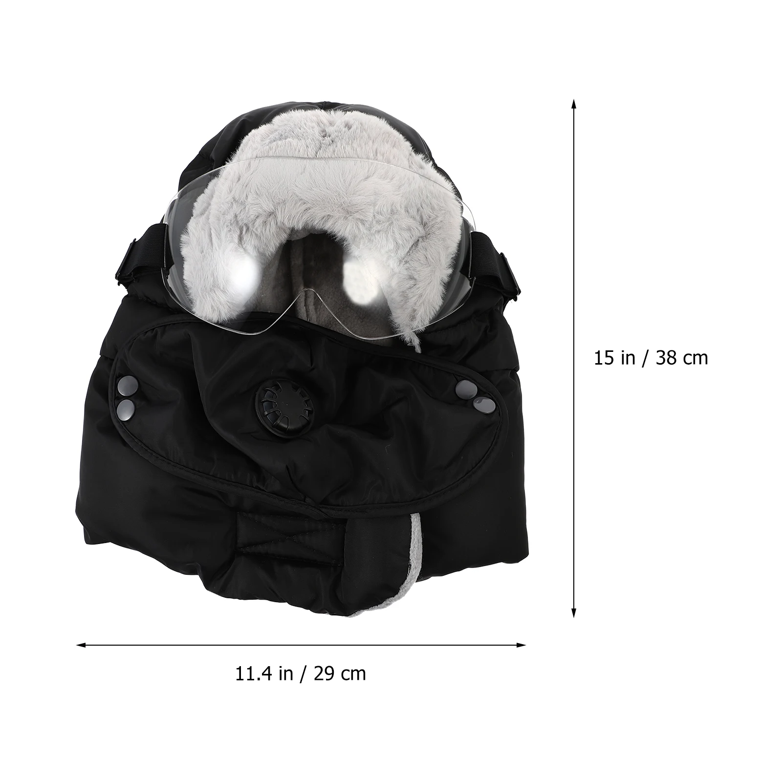 

1 Set Premium Cotton Winter Ski Hat Windproof Riding Headwear Face Mask Goggles Adjustable Warm Outdoor Hiking Camping Gift