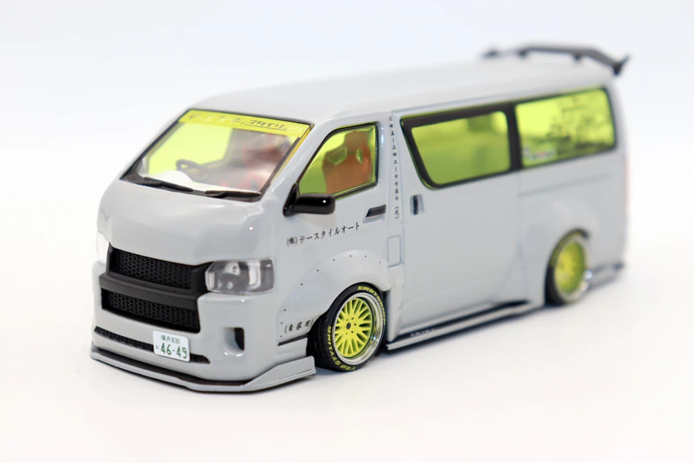 Matel Models Hobby 43 1/43 Scale Hiace Widebody Diecast Alloy Toy Cars For Collection gift