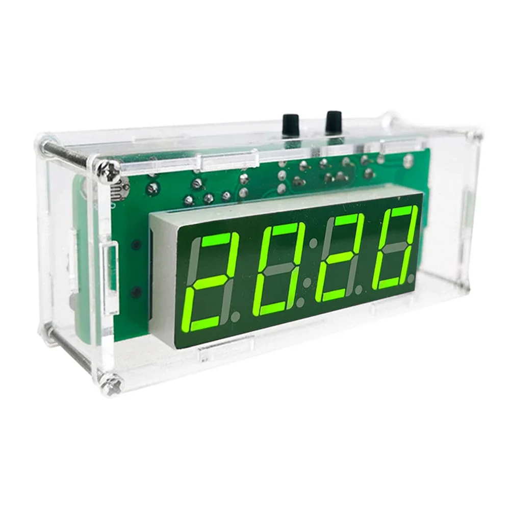 

DIY Clock Electronic Kit LED Digital Tube Display Date Week Temperature Alarm DS1302 Soldering Assemble DIY Project Learning