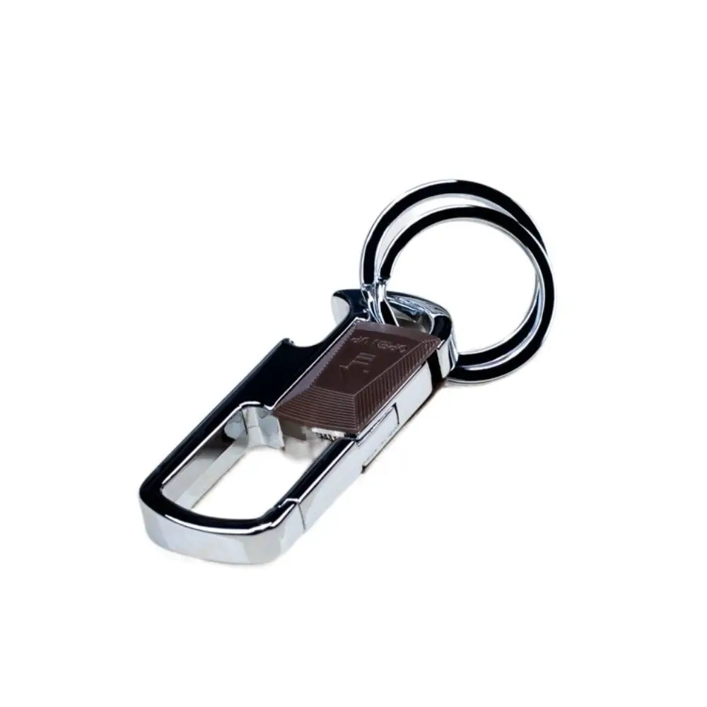 Personality Key Holder Car Key Buckle Keys Organizer Bottle Opener Double Ring Key Chain Bag Charms Key Ring Round Buckle Women