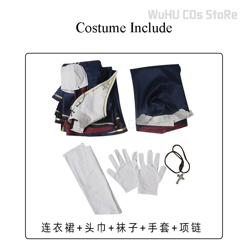 Halloween Nonne Cosplay Kostüm Vibra Original Charakter Charlotte Kampf Kleid Schwester Party weibliche sexy Phantasie erwachsene Schwestern