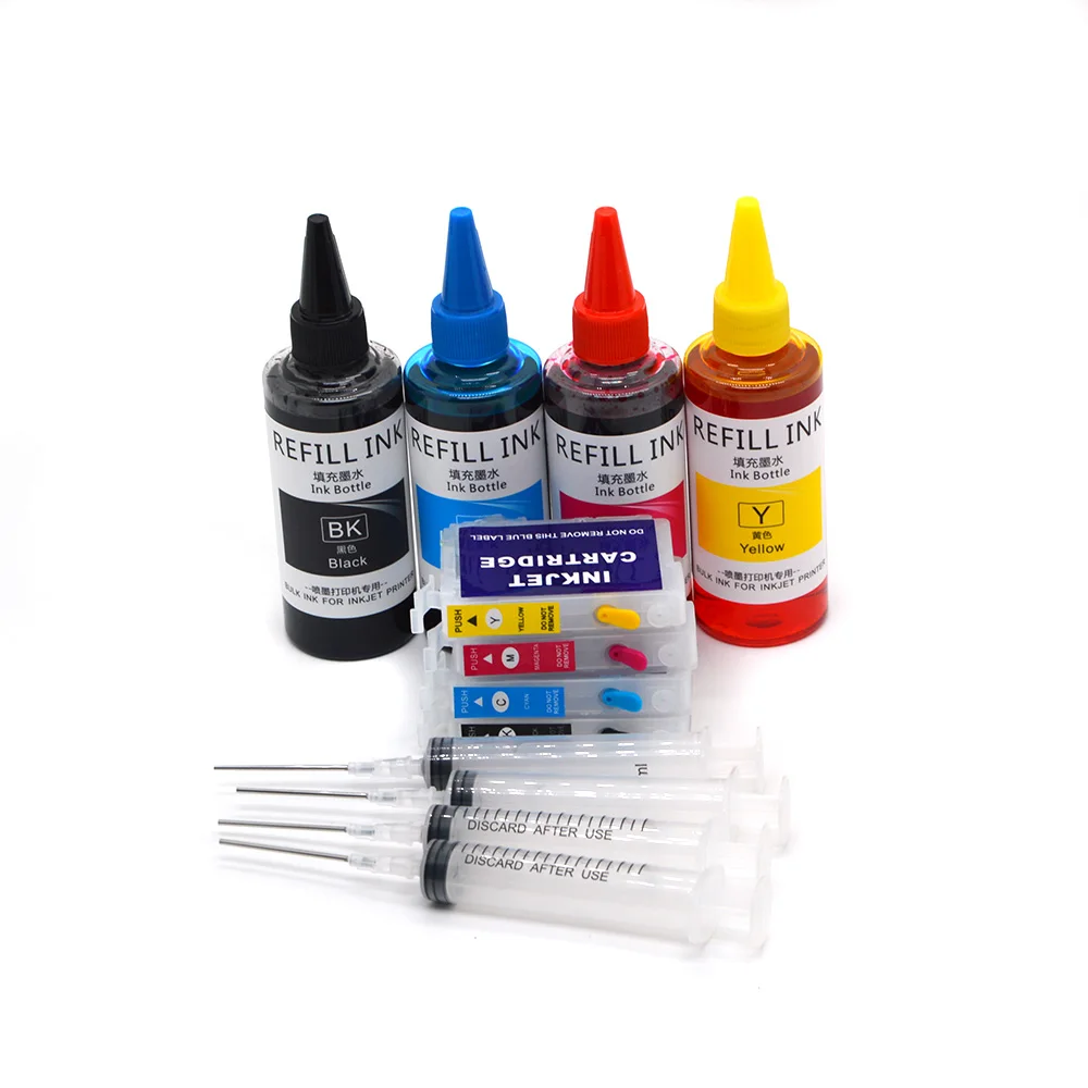 232 232xl Cartucho de tinta de recarga com chip e tinta corante 400ML para Epson XP-4200 XP-4205 WF-2950 WF-2930