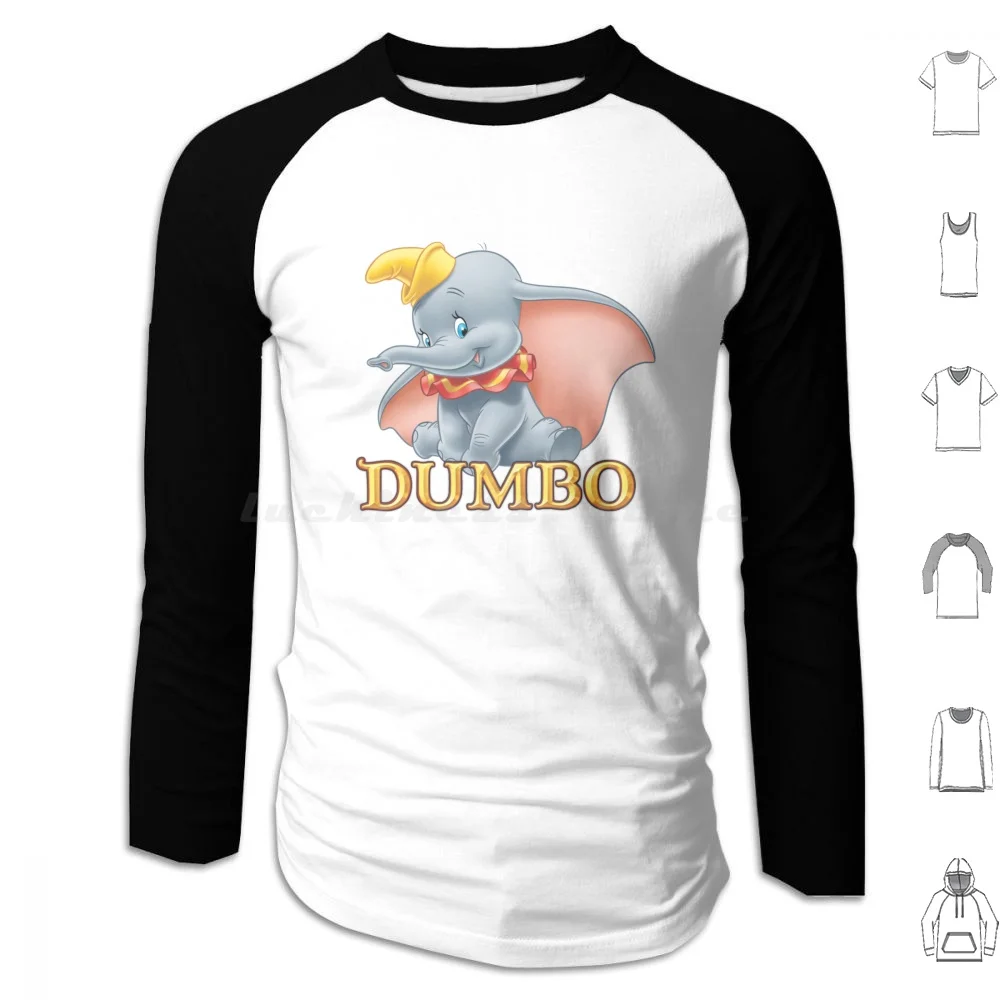 

Hoodie Cotton Long Sleeve Dombo Elephant Fans Art Fan Art Cute And Timmy Movie Movies Walt