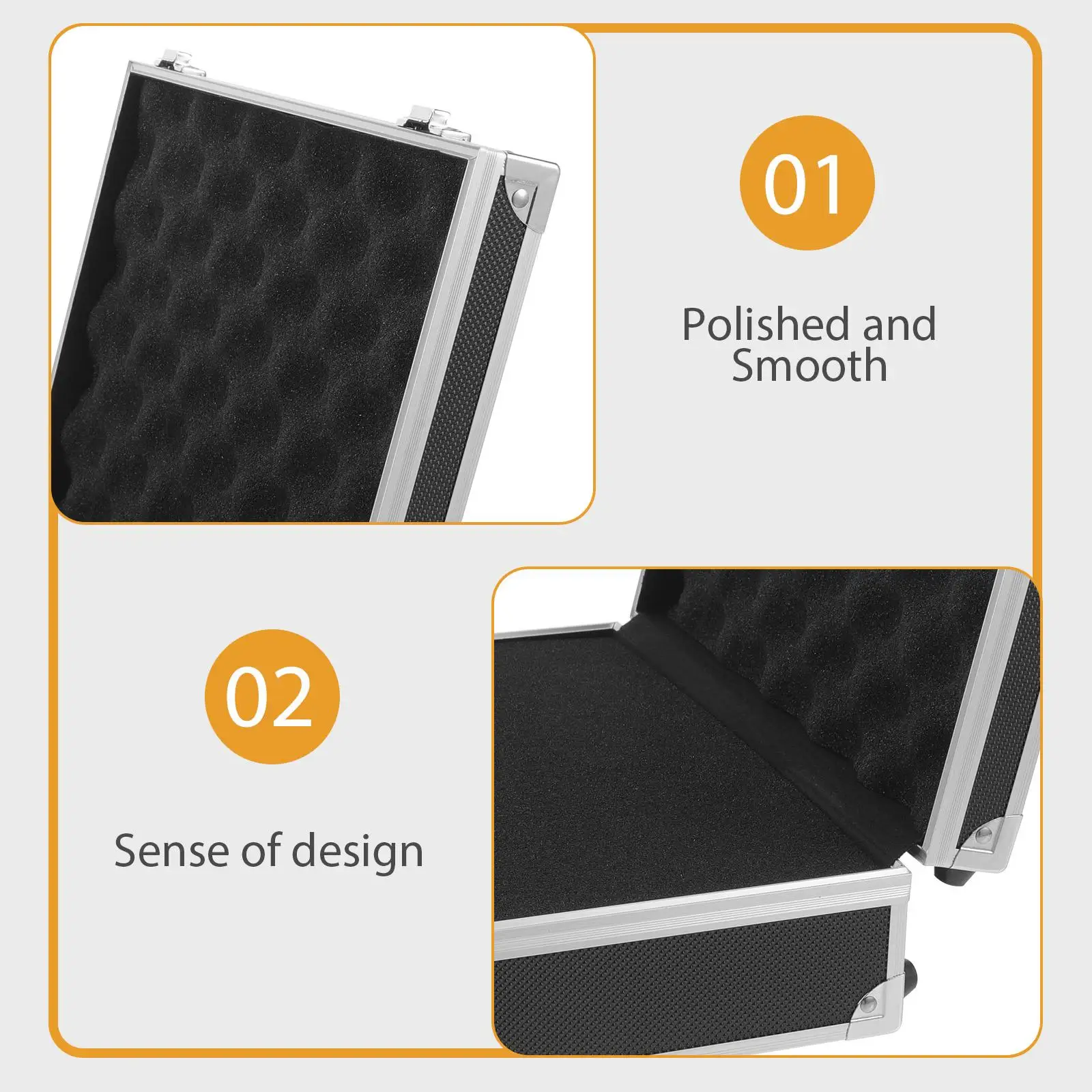 Portable Tool Case Aluminum Alloy Storage Box Empty Sound Card Case Hard Briefcase for Men Metal Toolbox Container