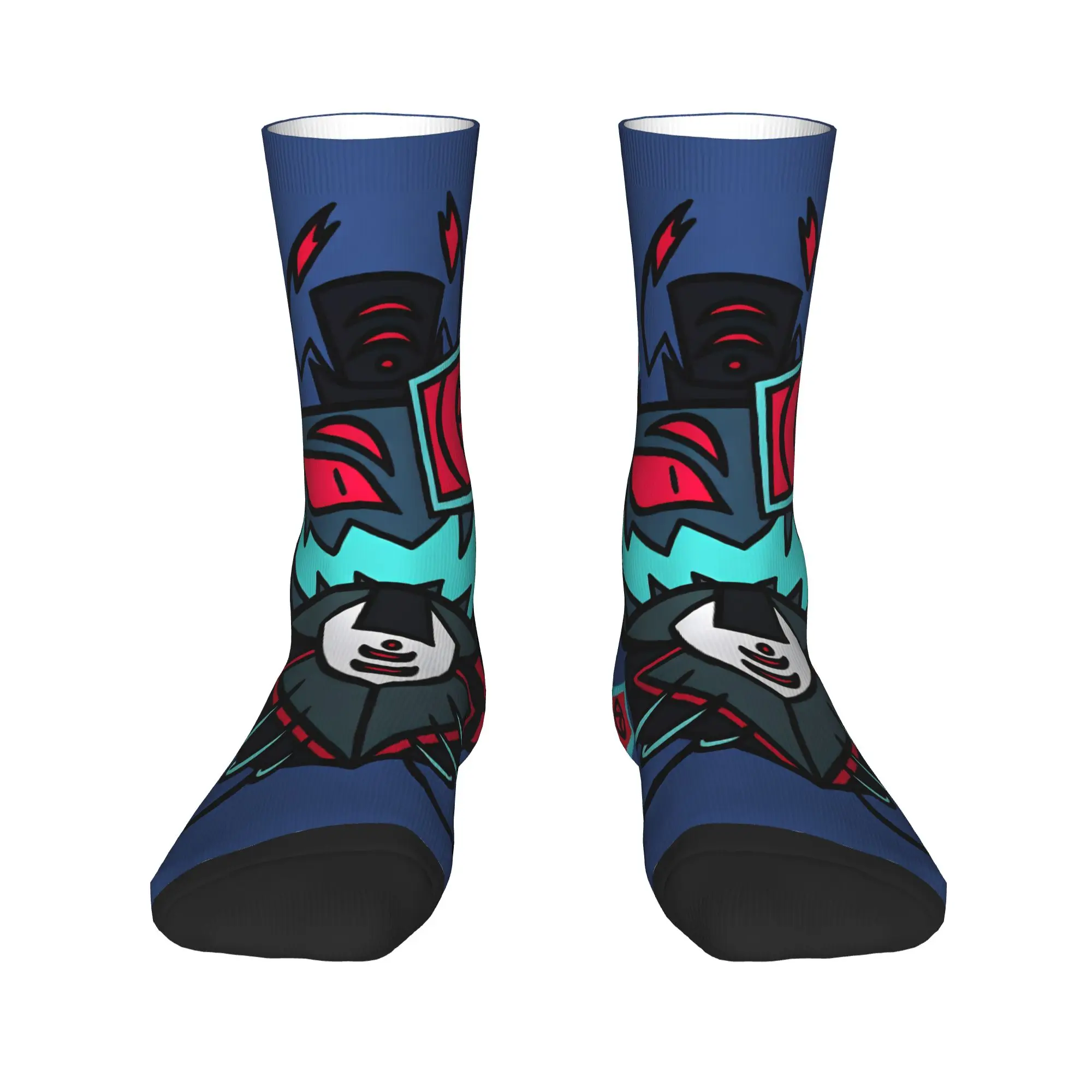 Hazbins Hoteling Vox Solo Metal Socks  Anti Sweat Stockings Men Soft Running Socks Spring Casual Custom Socks
