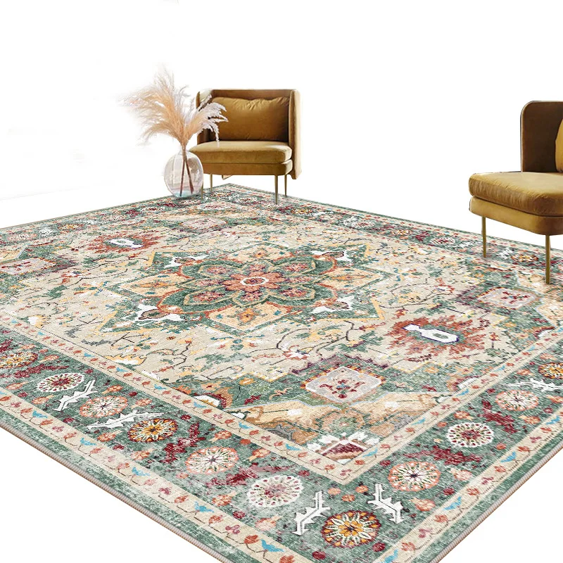 Extra Thick 200x300CM Rugs Faux Wool Persian Rug Washable Bohemian Vintage Living Room Carpet - view 5