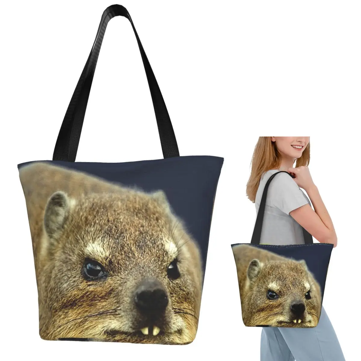 rock-hyrax-photo-shopping-tote-bag-lona-grande-capacidade-bolsas-de-ombro-shopper-bolsa-de-mercearia-para-mulheres