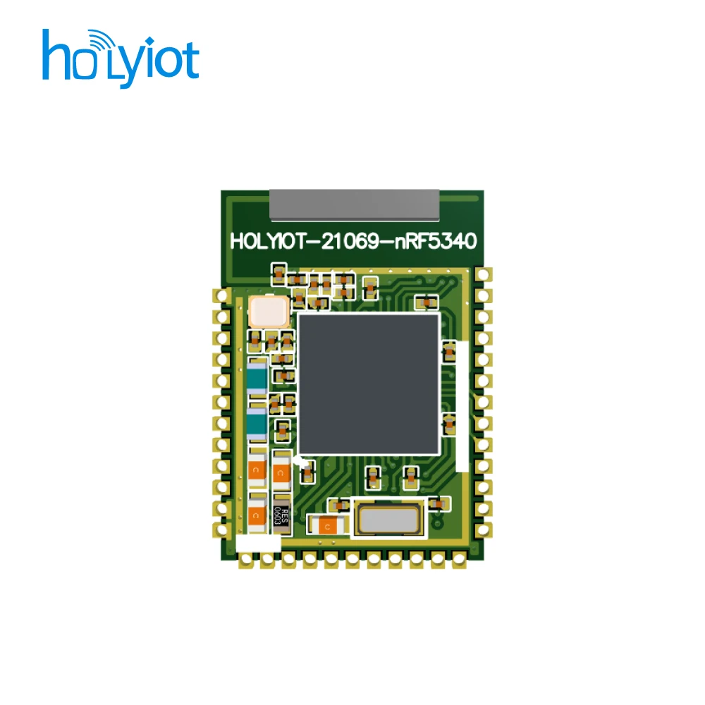 FCC CE certificated nRF5340 2.4 GHz transceiver Bluetooth 5.0 ultra-low power consumption module Ceramic antenna