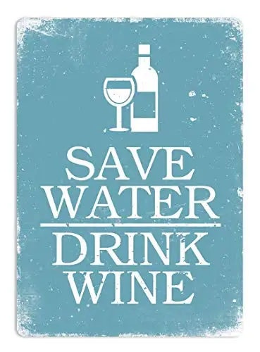Сберегающий воду питьевой винный синий настенный постер жестяная вывеска винтажный барбекю ресторан столовая кафе магазин Декор