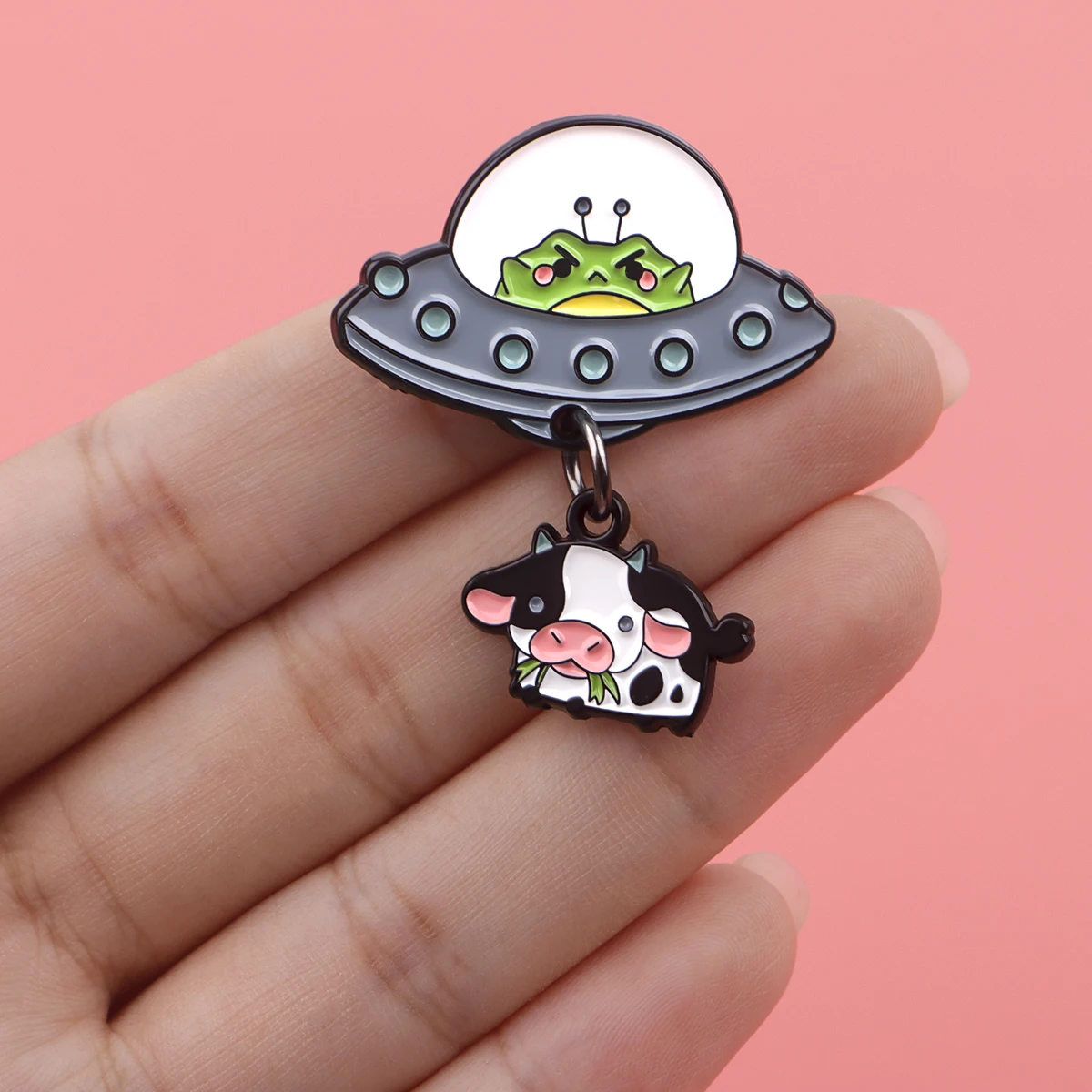 Эмалированные заколки Alien Pin, индивидуальные броши, значки на лацкан, портфель, украшение, ювелирные изделия