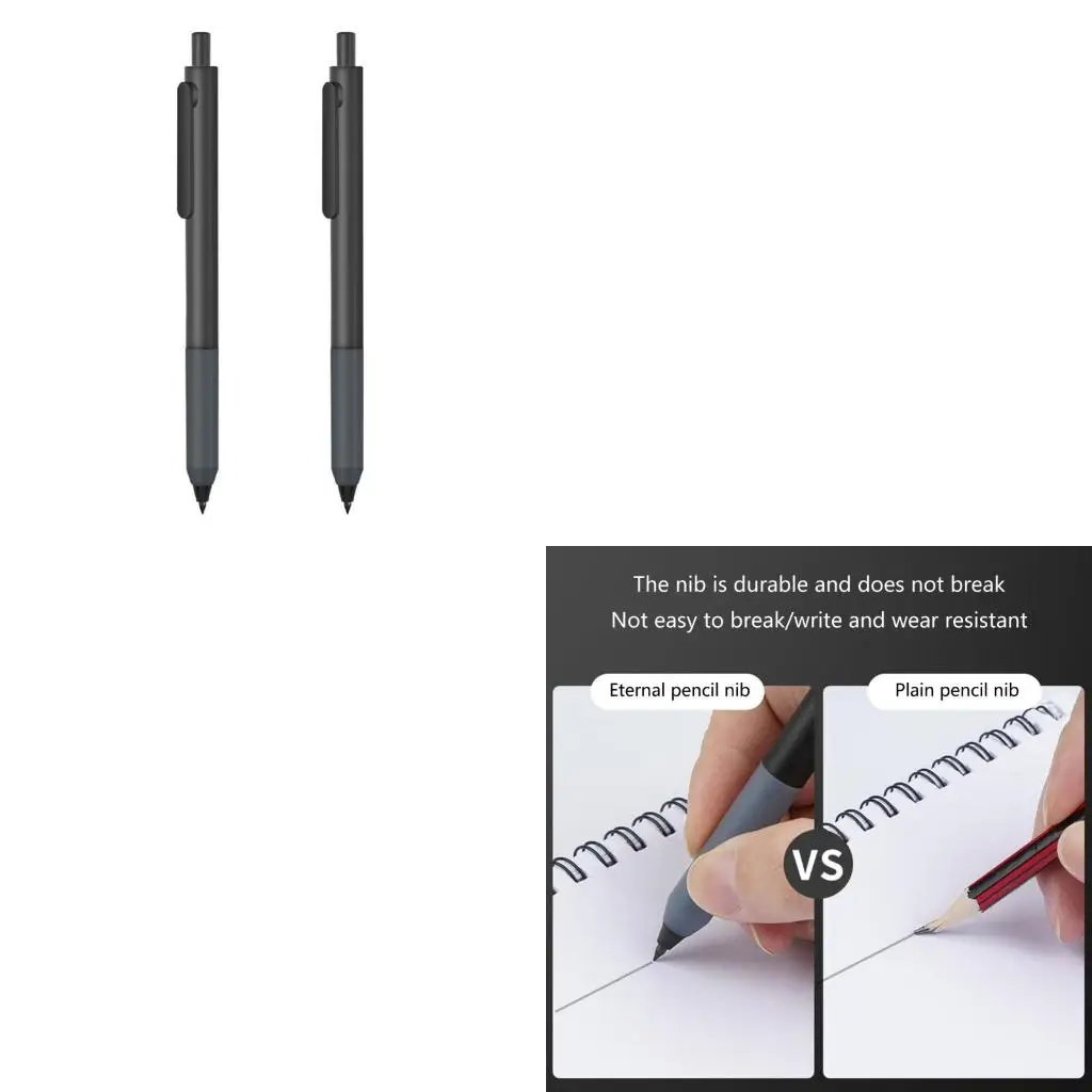 

2 Pieces Inkless Pencil Mechanical Pencils Everlasting Pencil for Students