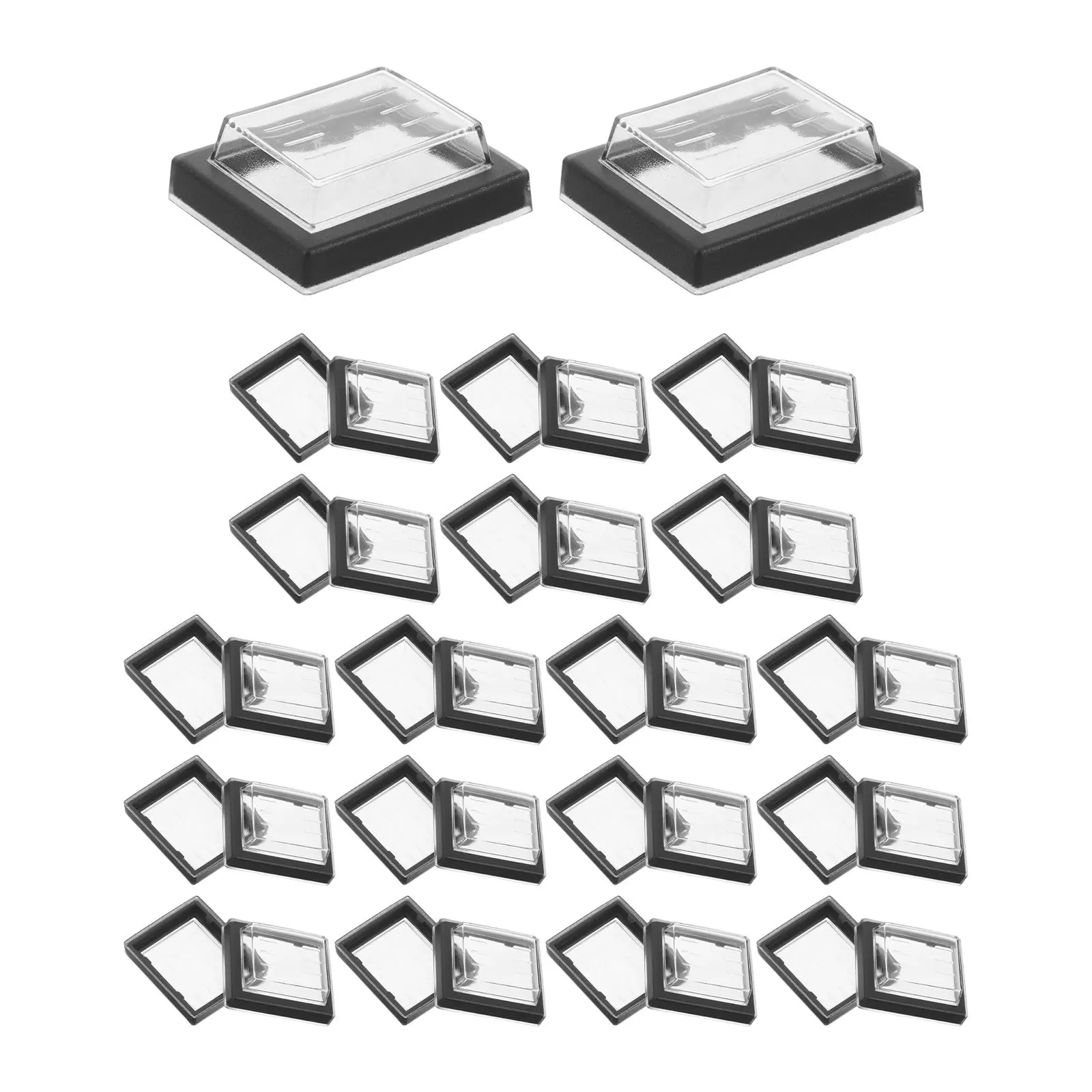 20Pcs Marine Rocker Switch Protective Cover Transparent Waterproof Dustproof Plastic Cap for Boat Car Truck Control Panel