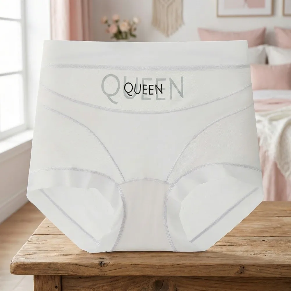 High Waist Thin Shapewear Panties Mesh Tummy Control Underwear Postpartum Body Shaper Belly Contracting Letters