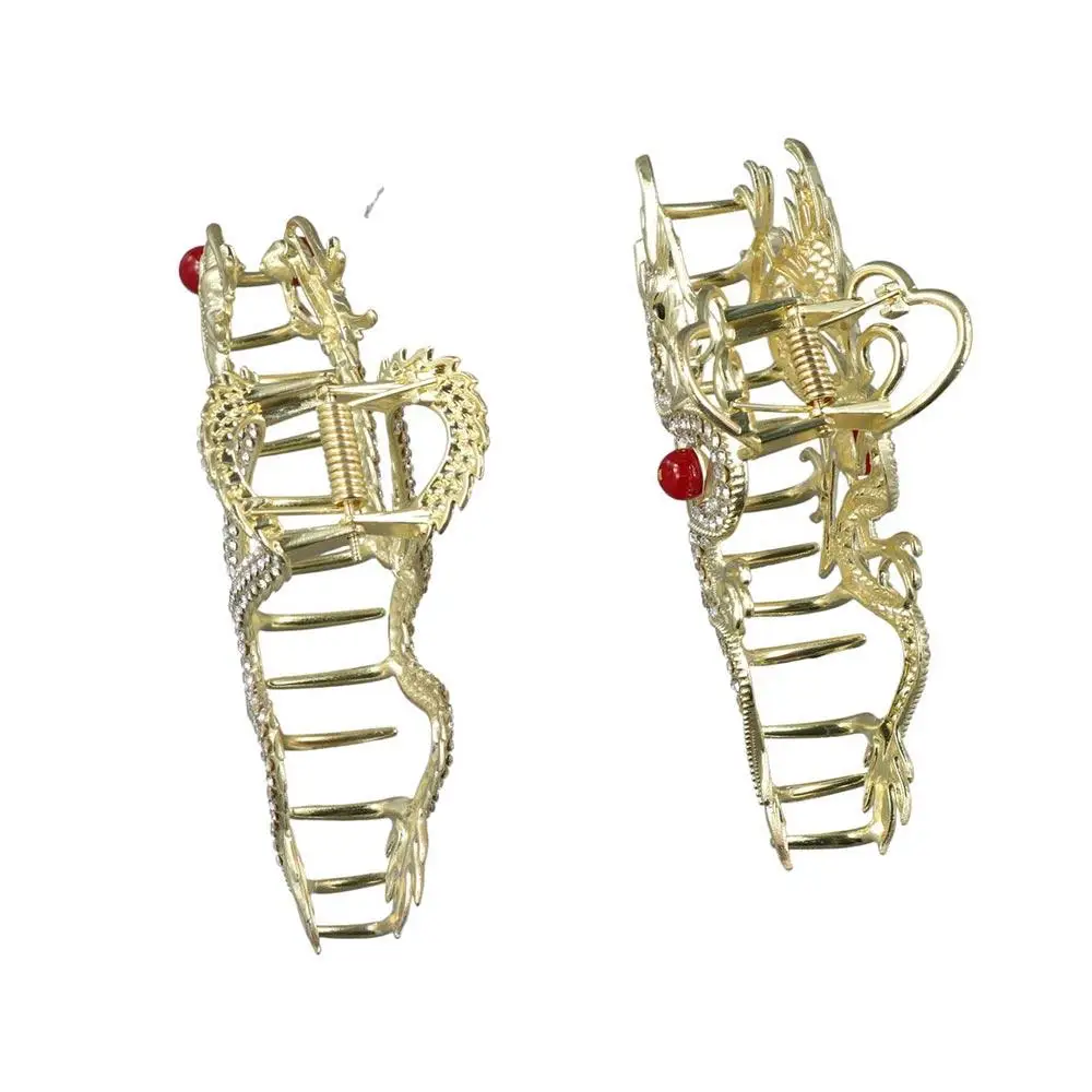 

Креативный красный зодиак, дракон, коготь, мультяшная заколка для волос, заколка для волос в виде животного, головной убор, новогодний головной убор, стразы, заколка в виде акулы для девочек