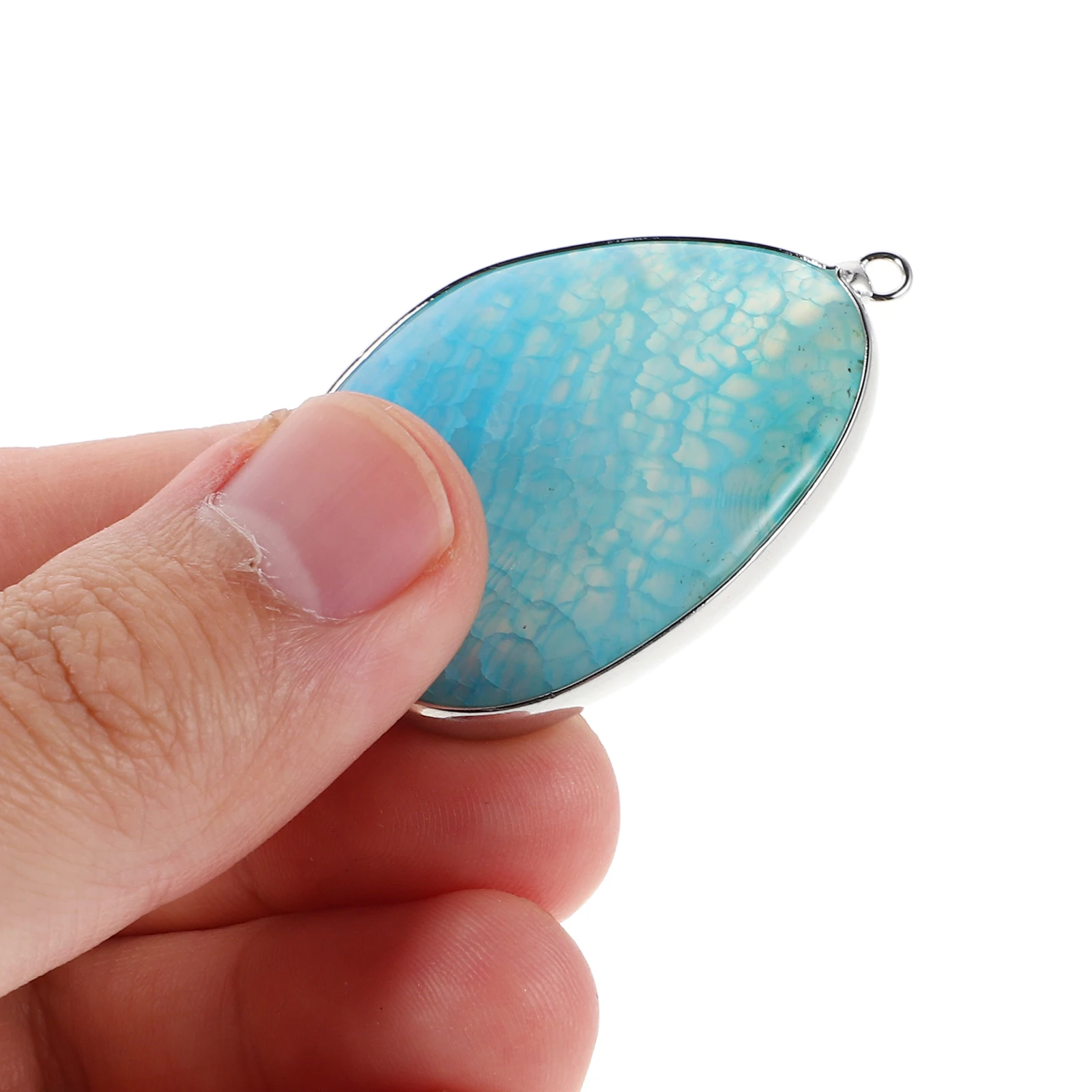 

4 Pcs Natural Agate Pendant Jewelry Necklace Crystal Pendants for Bracelets Stone