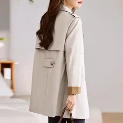 Women's Mid Length High End Trench Coat 2024 Spring And Autumn Female New Fashion Temperament With A Slim Waistline Jacket Trend