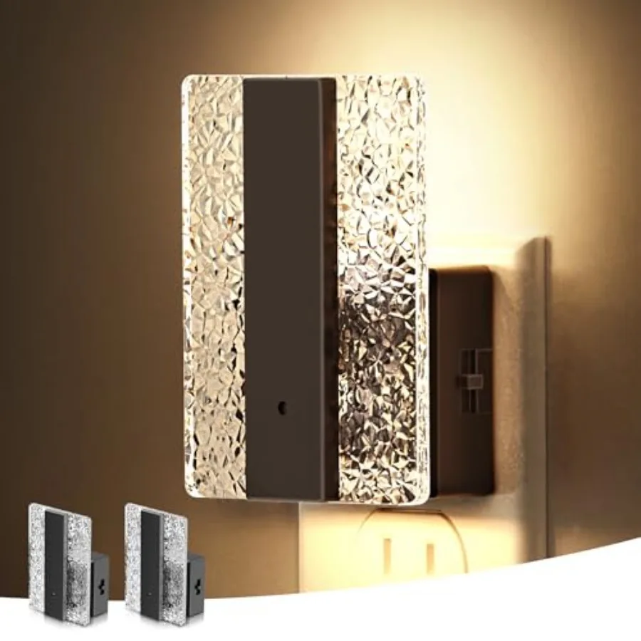 

Night Lights Plug Into Wall, Night Light with Dusk-to-Dawn Sensor, Dimmable Decorative LED Nightlights, 0-100LM Adjustable Brig