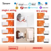 SONOFF ZBMINI ZBMINIR2/ZBMINIL2 Smart Zigbee Switch Two-Way Control have/no Neutral Alexa Home Assistant Alice Smartthings Hub