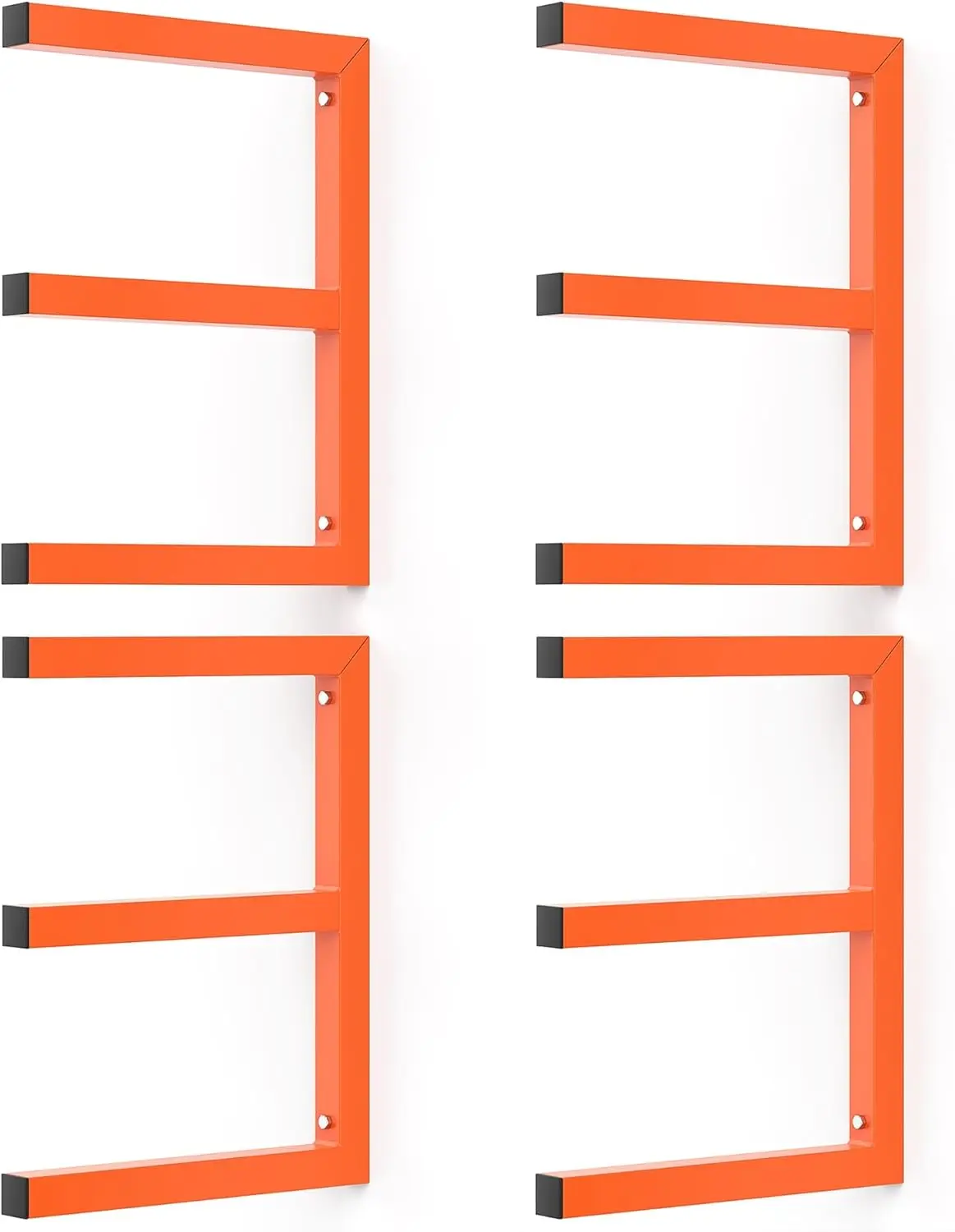 

Garage Wall Mounted Lumber Storage Rack, Overhead Heavy Duty One-Piece Design Lumber Rack for Woodworking Shop(2 Pairs)
