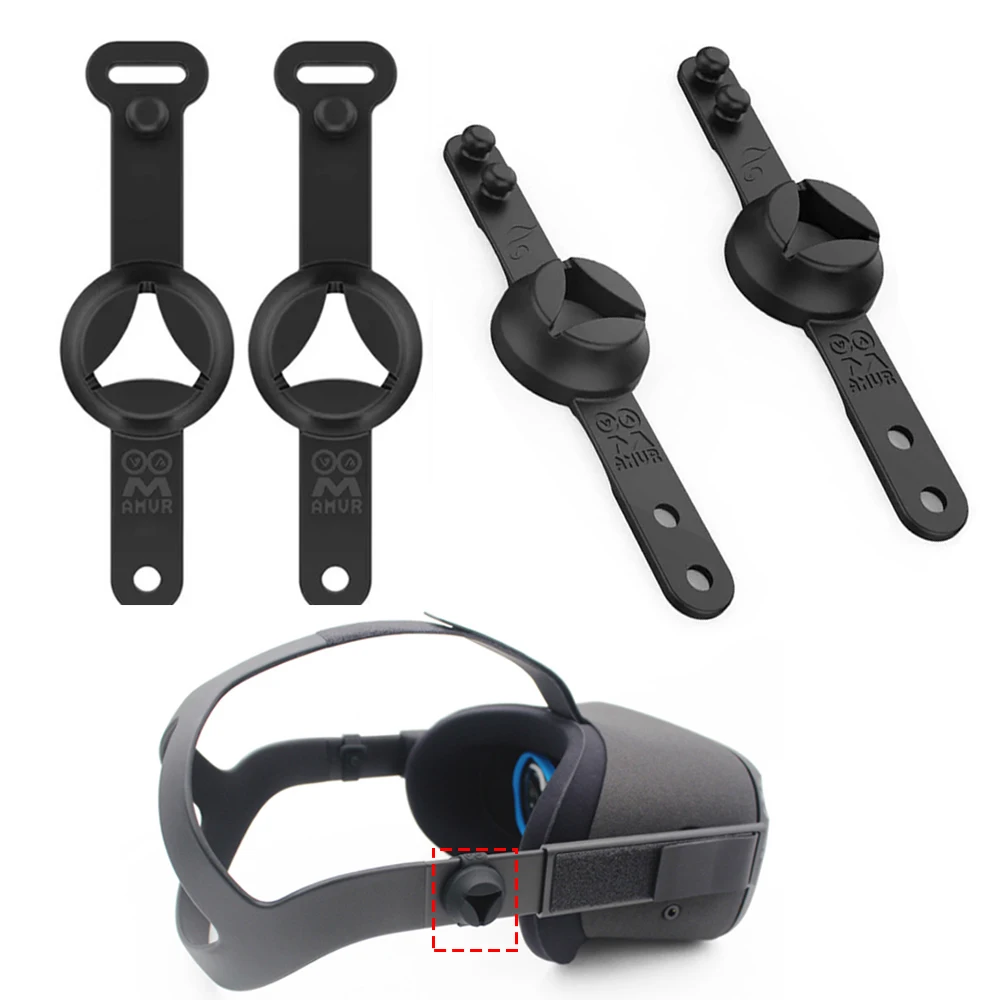 1 Pair Silicone Earphone Storage Holder for Oculus Quest 1 VR Headset In-ear Headphones Stand Holder Fixing Bracket Accessories