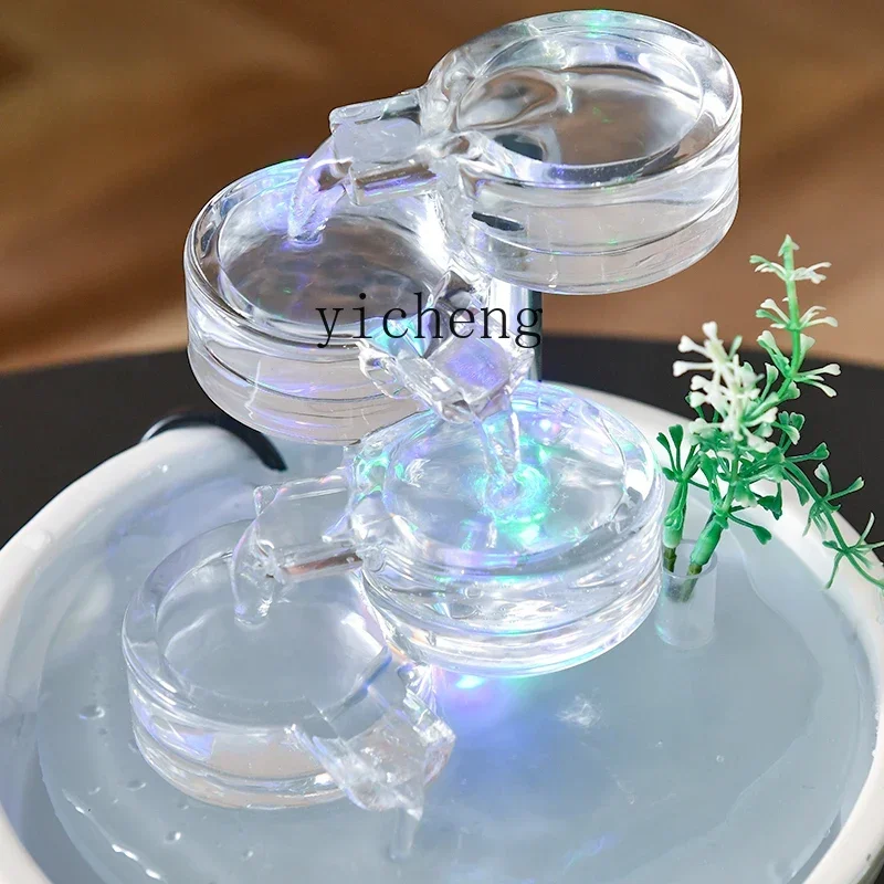 XL ornaments, ceramic water fountains, circulating feng shui balls to make a fortune, office tea table decoration