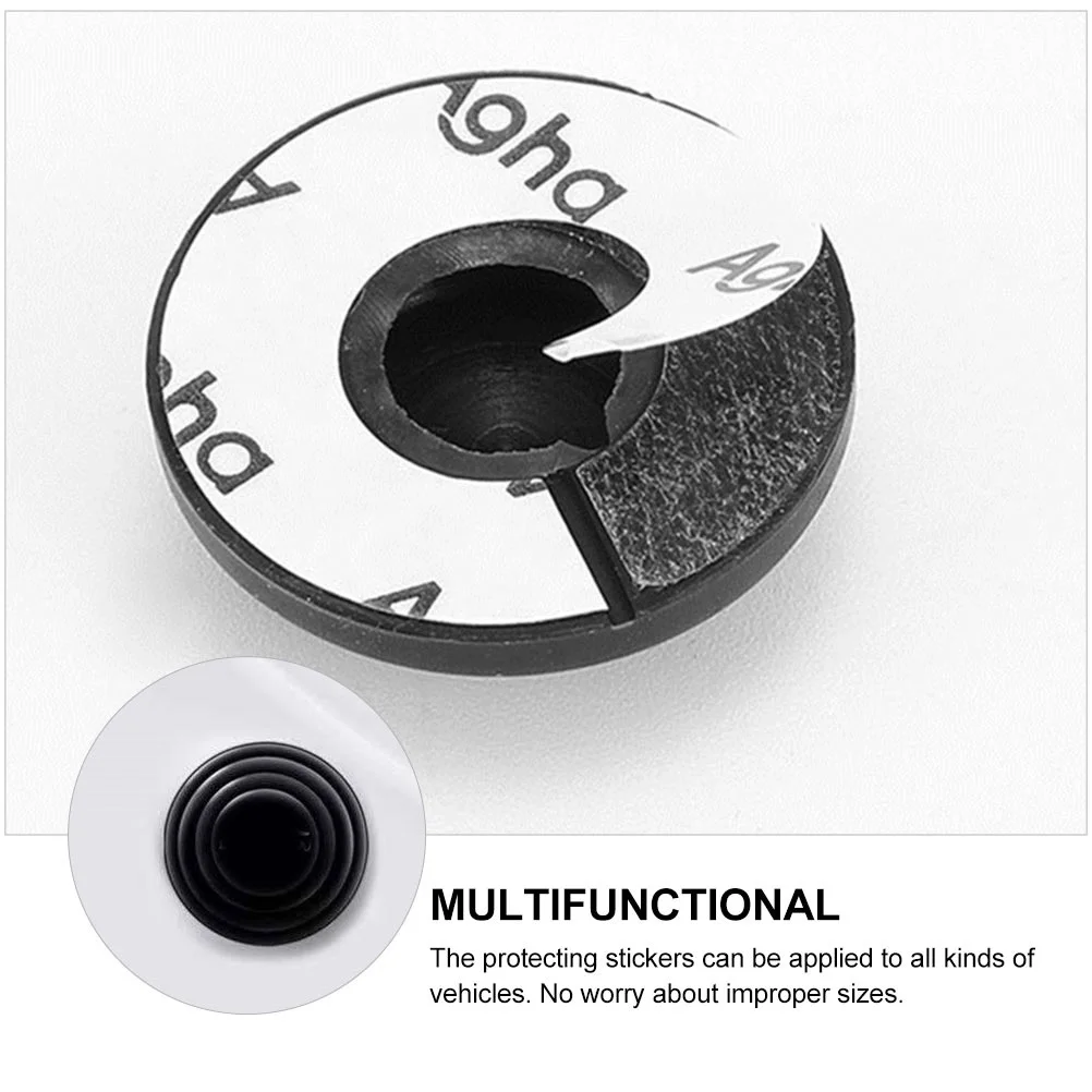 

12 Pcs Anti Collision Rubber Pad Car Door Shock Absorber Waterproof Strong Adhesive Long Use Protect Sticker Vehicle Soundproof