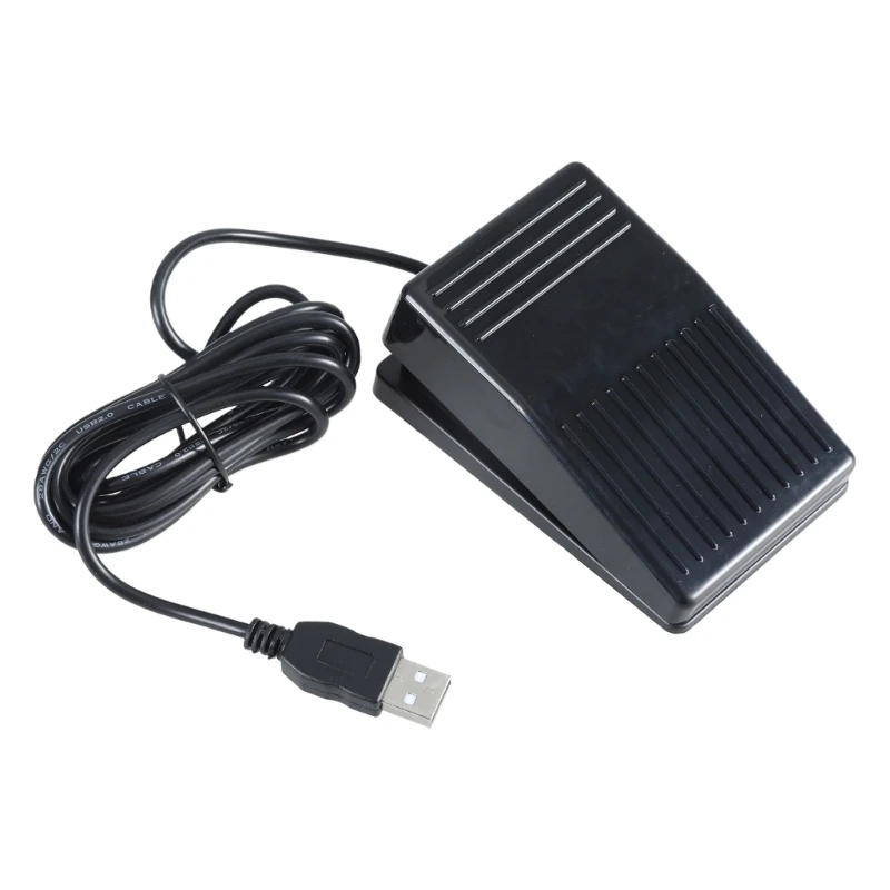 Upgraded USB Single Foot Pedal Switch Control One for Key Footswitch Program Customized Computer Keyboard Mouse Game Act