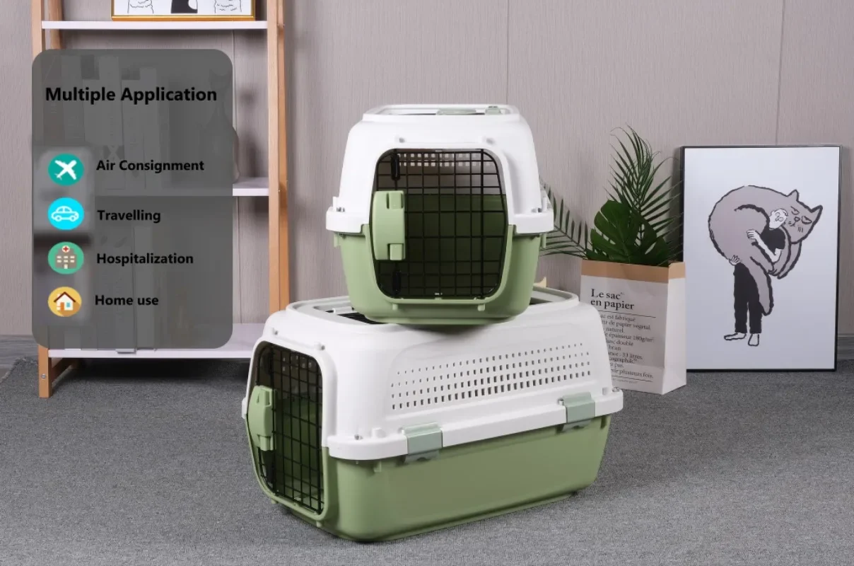 

Air Approved Dog Travel Crate Pet Kennel Portable Pet Carrier for Small & Medium Dogs Cats for Indoor or Outdoor