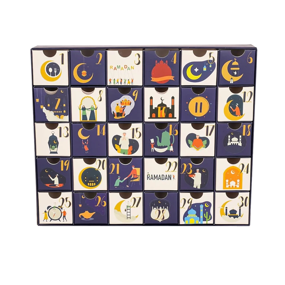 Customization.Luxury Advent Calendar Surprise Mystery Gift Box Muslim Cosmetic Makeup Ramadan Advent Calender 30 Days Advent Cal