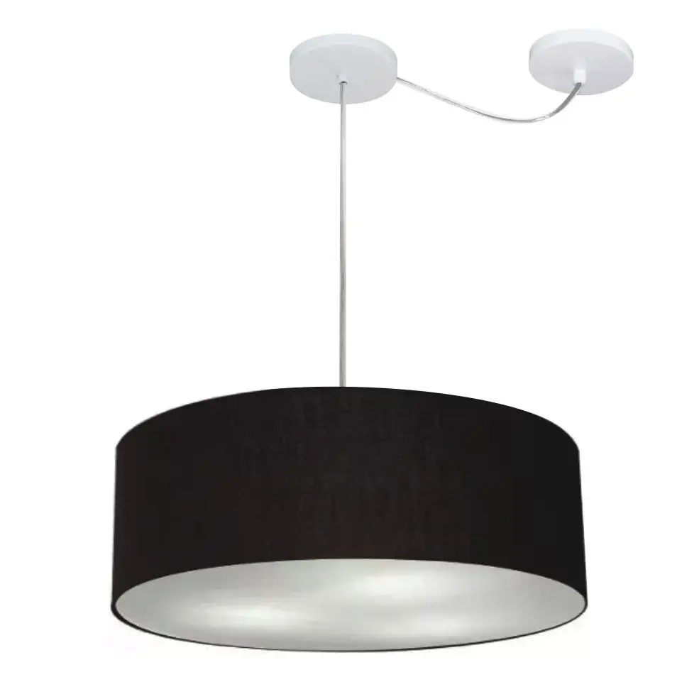 45x15cm Black-Bivolt-Bivolt Dipping Cild Pendant Chandelier with Deviation Md-4222