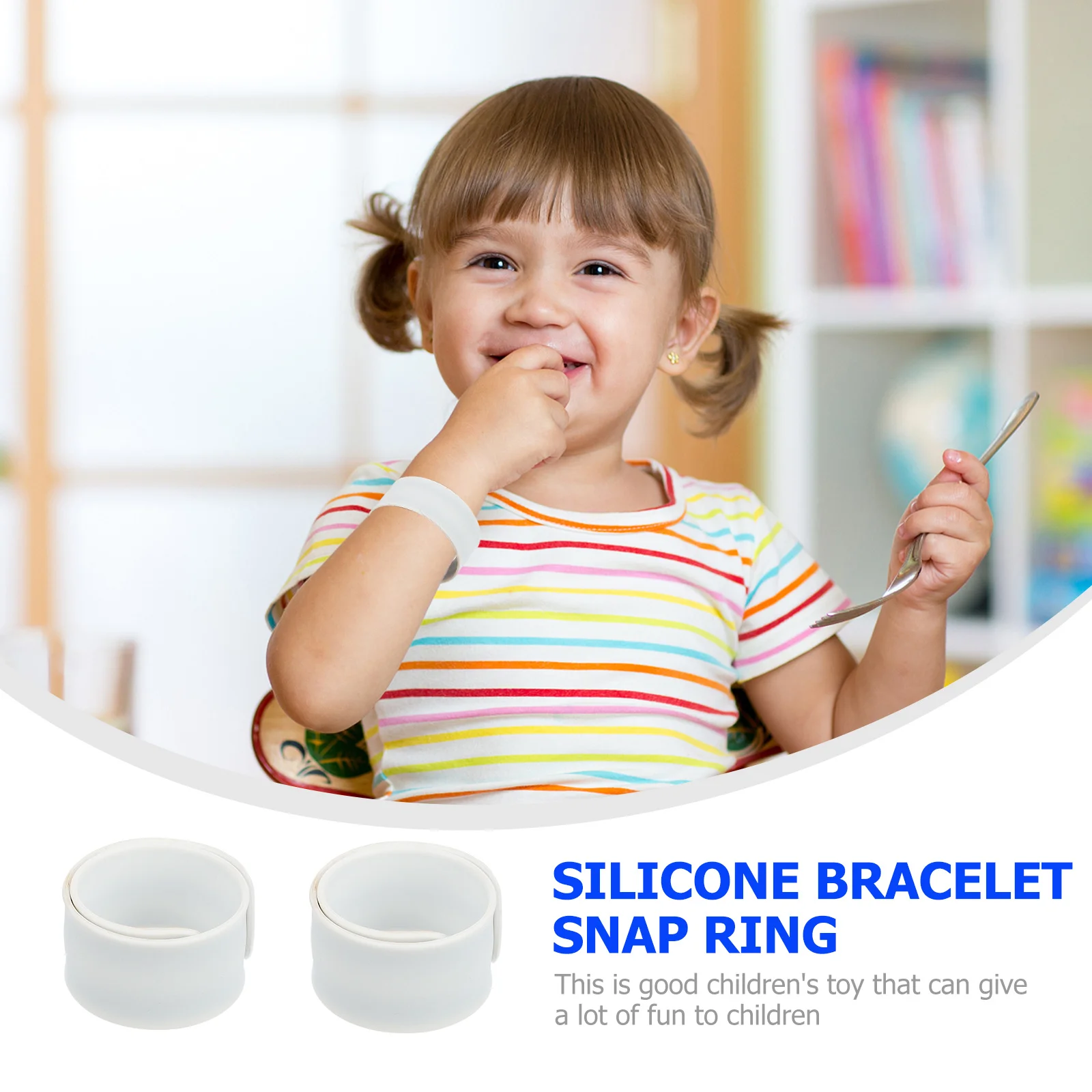 Bracelets à gifle en Silicone pour enfants, 12 pièces, bandes décoratives pour bricolage, bijoux de poignet légers, cadeaux de fête pour enfants
